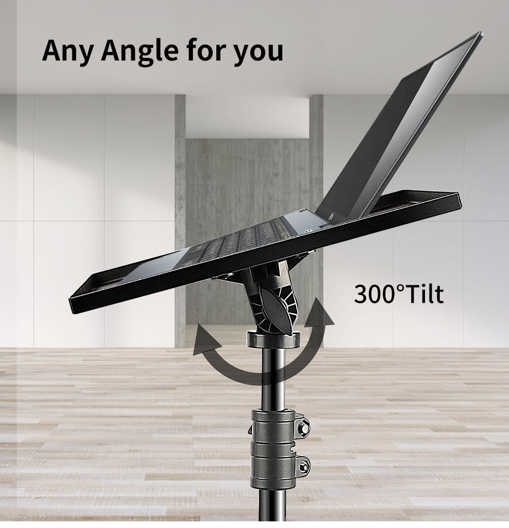 Adjustable Folding Laptop Table Stand with detachable tyres and 2 Trays for Comfort everywhere Kalsten