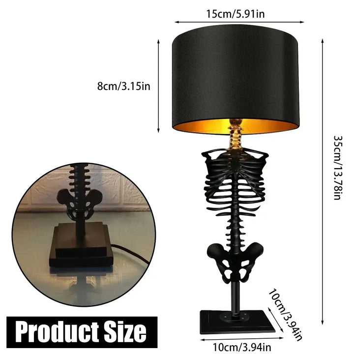 Skull Table Lamp Skeleton Horror 3D Statue Creative Party Ornament Prop Halloween Decoration Atmosphere Lamp Night Light | Kalsten