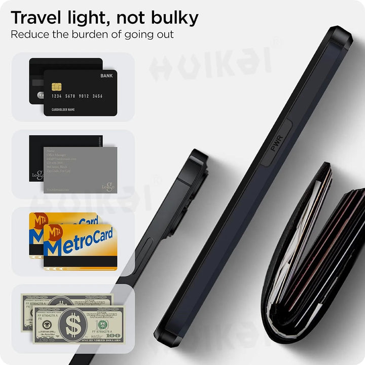 Kalsten | LuxShield iPhone Case with Card Holder | Slim Design | Card Storage | Protection & Style