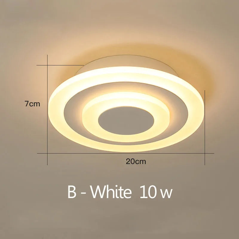 Modern LED Ceiling Light - Stylish Illumination for Corridor, Bathroom, Living Room | Kalsten