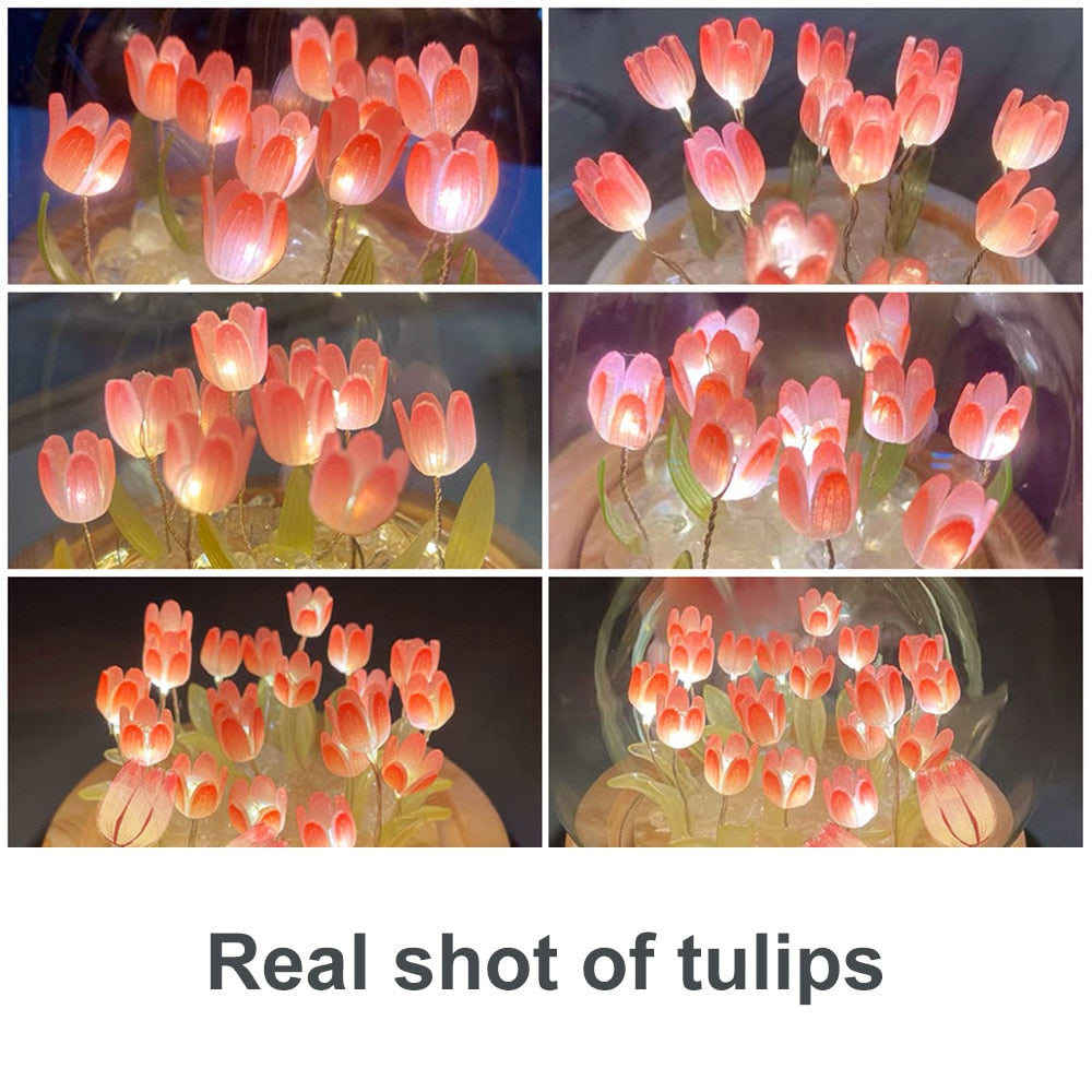 Shiny Tulip Handmade Night Lamp | Kalsten