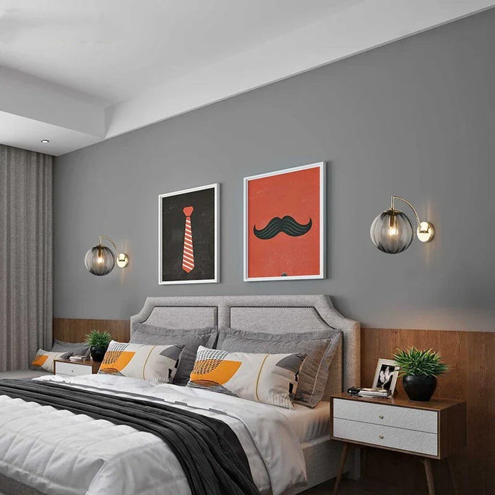 Modern LED Wall Lamp – Nordic Glass Ball Wall Sconce for Living Room, Bedroom, Bathroom, and Mirror Lighting | Kalsten