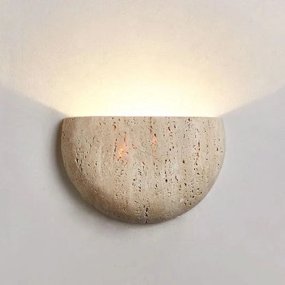 Skanto | Stone Wall Lamp – Retro Wabi-Sabi LED Light