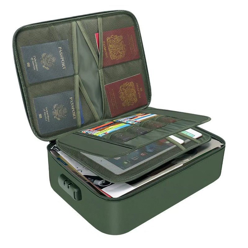 Kalsten | Fireproof and Waterproof Document Organizer Bag – Portable Protective Storage for Travel and Home Security