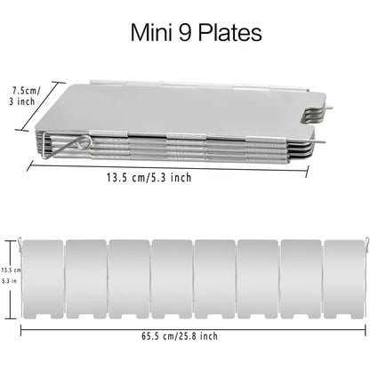 BowLift | WindShieldX Camping Windshield | Foldable & Ultralight | Stainless Steel | For Gas Cookers & Outdoor Cookers