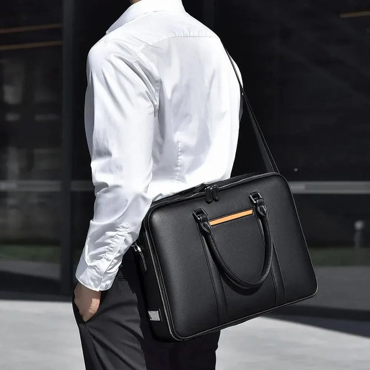 Kalsten | Manhattan Leather Business Laptop Briefcase Crossbody Handbag