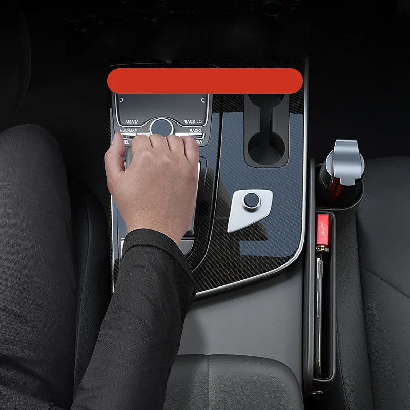 Kalsten | Universal Leather Seat Gap Cup Holder Car Organizer