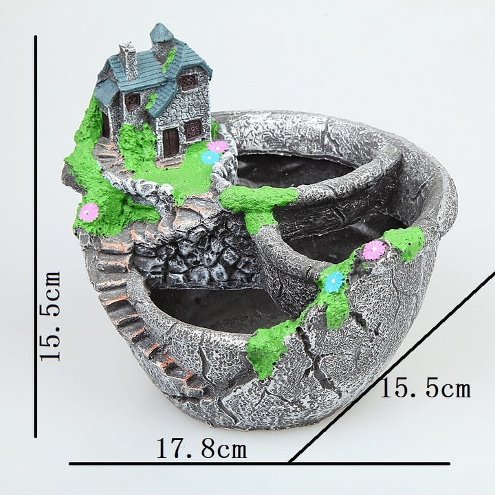 Fairy Garden Flower House Pot Lamp | Kalsten