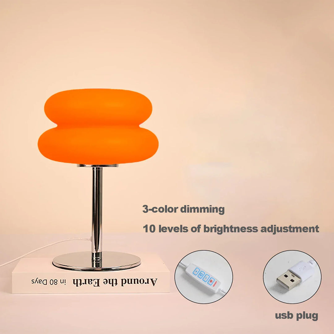 Bauhaus Retro Table Lamp with 9-Level Brightness Dimming | Nordic Mushroom Lamp for Bedroom, Living Room & Office | Kalsten