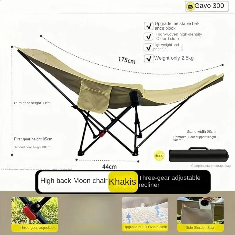 Relax Everywhere Reclining Outdoor Lounge Camping Chair | Kalsten