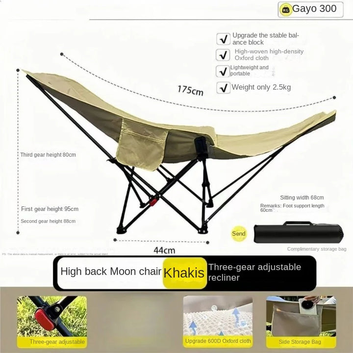 Relax Everywhere Reclining Outdoor Lounge Camping Chair | Kalsten