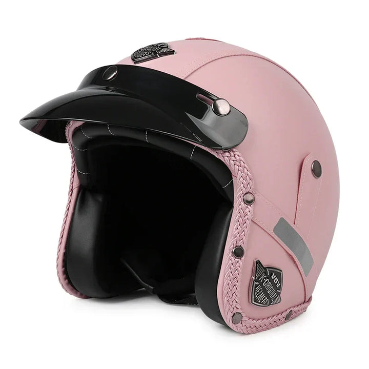 Kalsten | Retro Motorcycle Helmet – Kael – (Open Face 3/4)