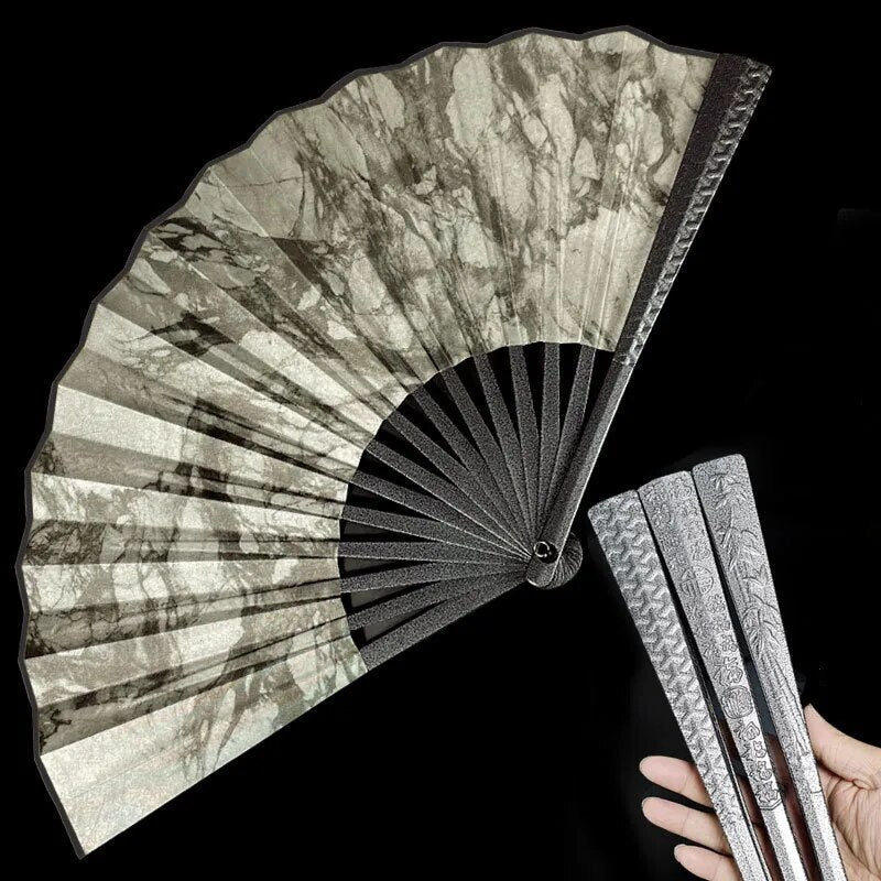 Tungsten Steel Alloy Self-Defense Folding Hand Fan | Kalsten