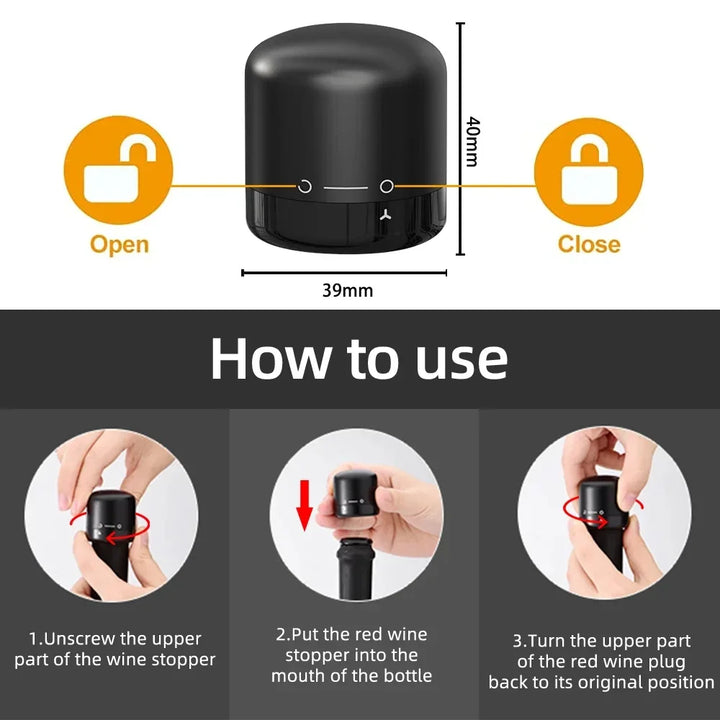 Kalsten | 2-in-1 Air Pump Wine Bottle Cork Opener