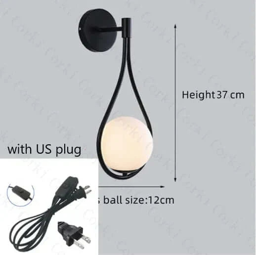 Drop Luxury Glass Balls Wall Lamp | Kalsten