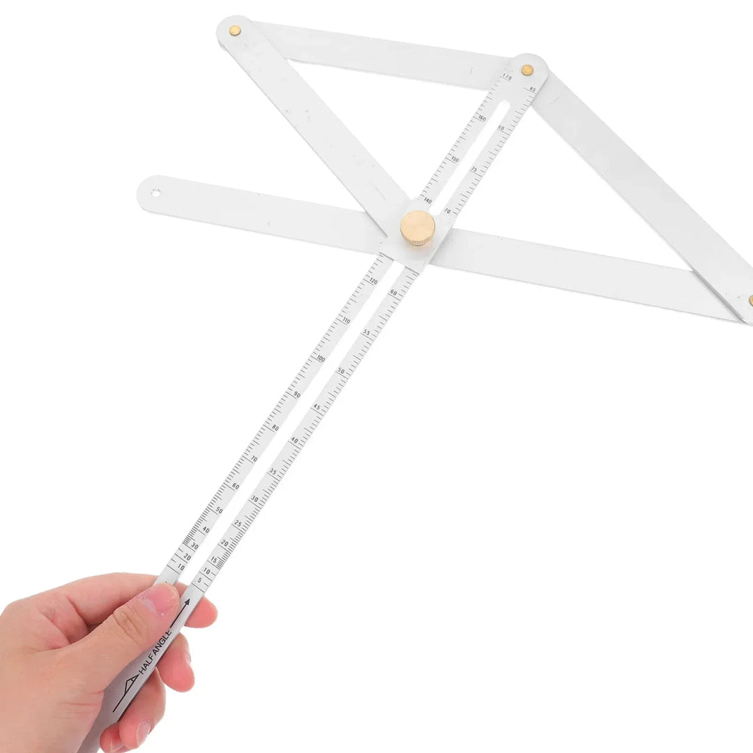 Adjustable angle ruler made of alloy, 45 cm | Kalsten