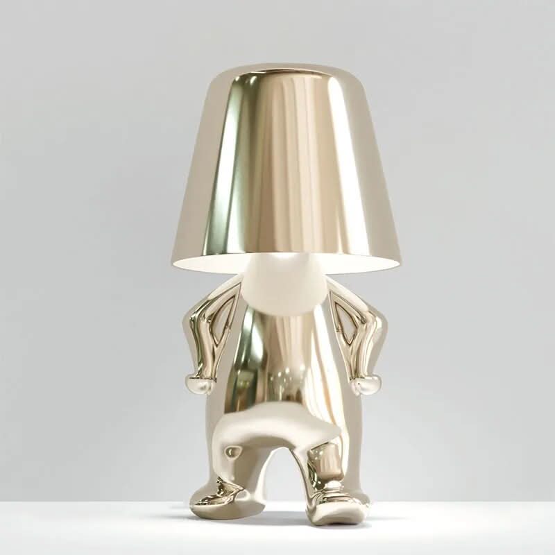 Goldie Resin Thinker LED Table Lamp | Kalsten