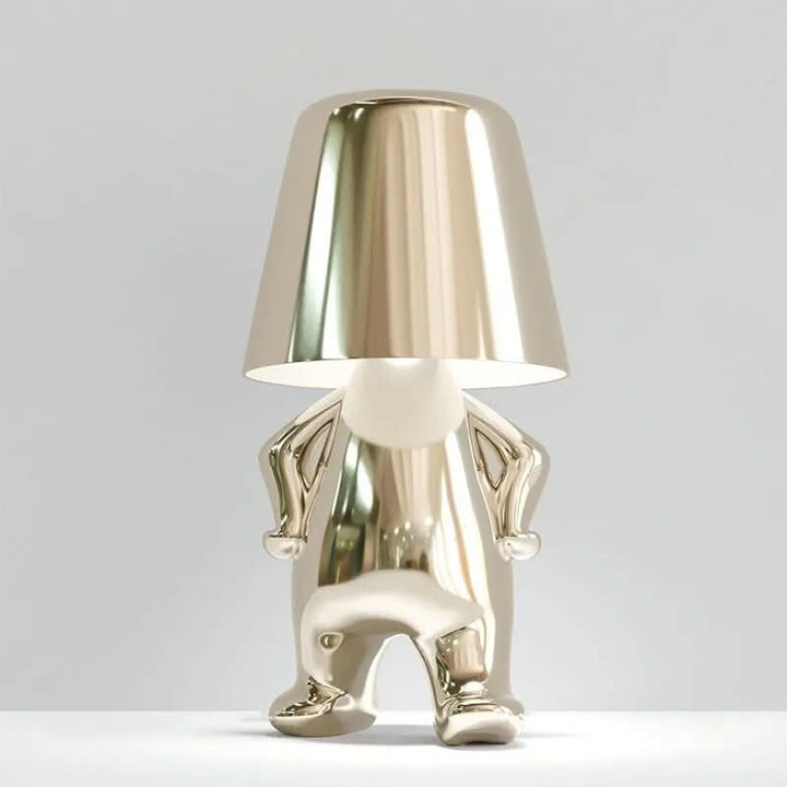 Goldie Resin Thinker LED Table Lamp | Kalsten