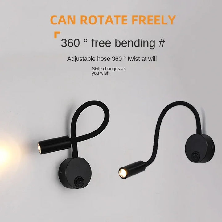 Versatile LED Wall Lamp: Modern, Flexible, Perfect for Reading in Bed | Kalsten