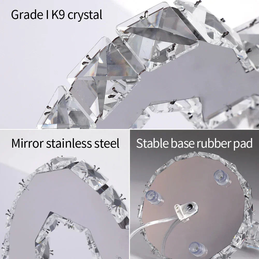 AmbientShine | Modern Crystal Table Lamp | Kalsten