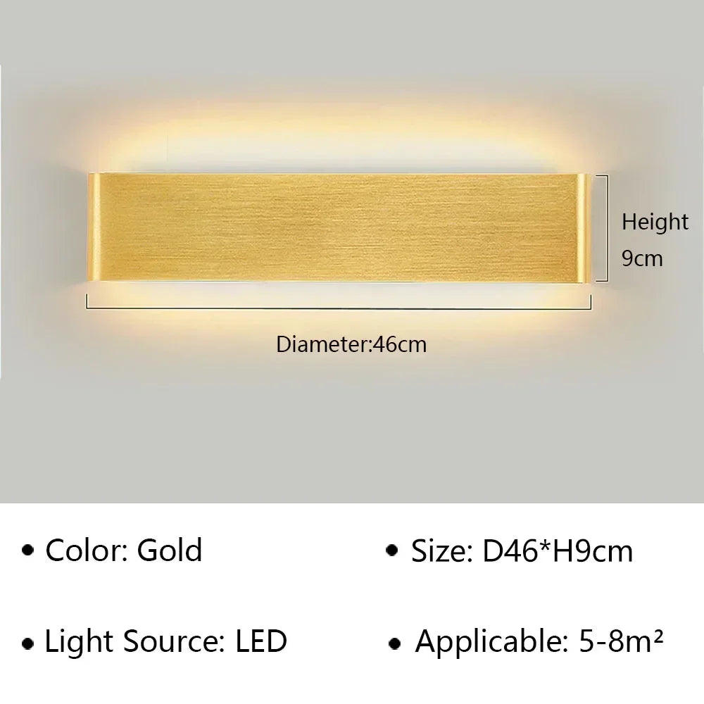 Kalsten | LumiEra Modern LED Wall Lamp | Stylish Design | Warm White Light for Bedroom, Hallway & Bathroom