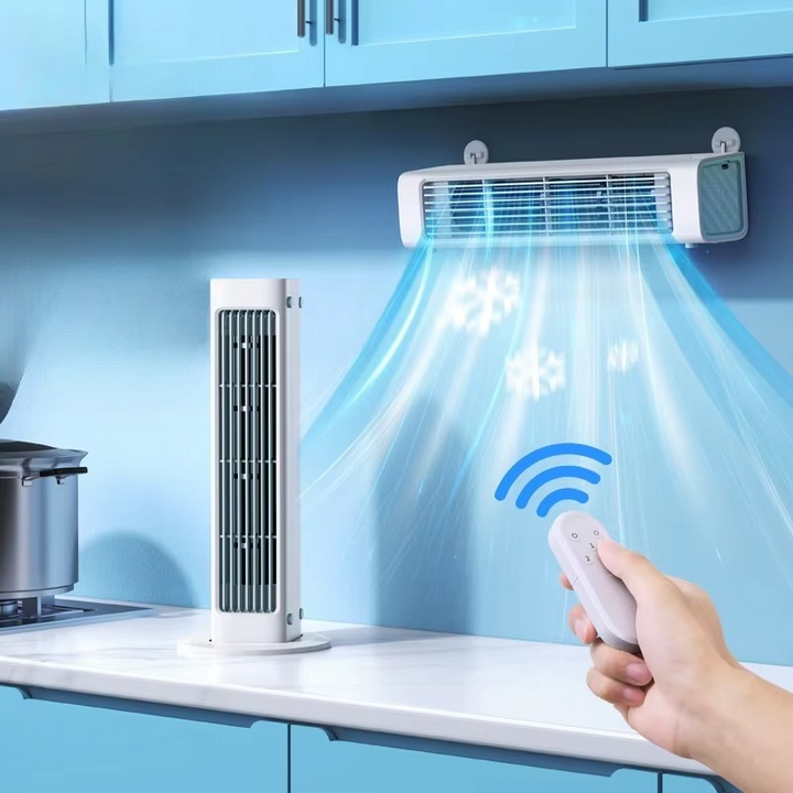 Kalsten | Ultra-Quiet Wall-Mounted Bladeless Fan - Powerful & Compact Air Cooler for Home and Office