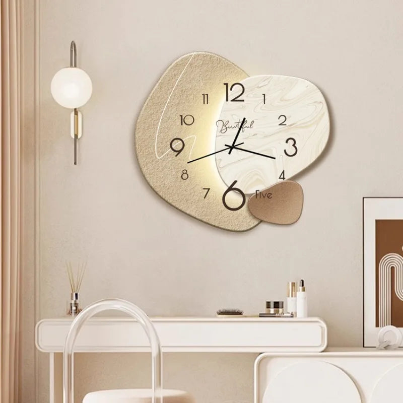 Modern design wall clock for living room – Stylish, silent wall clock for elegant room decoration | Kalsten