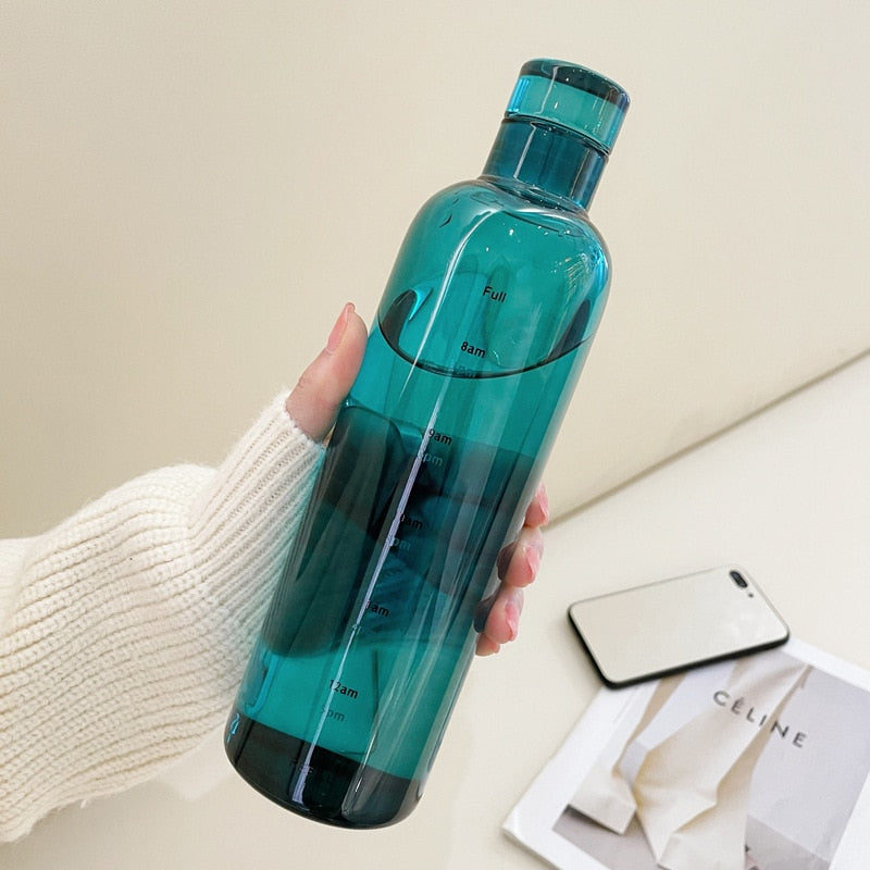 Kalsten | Time Scale Heat-Resistant Glass Water Bottle