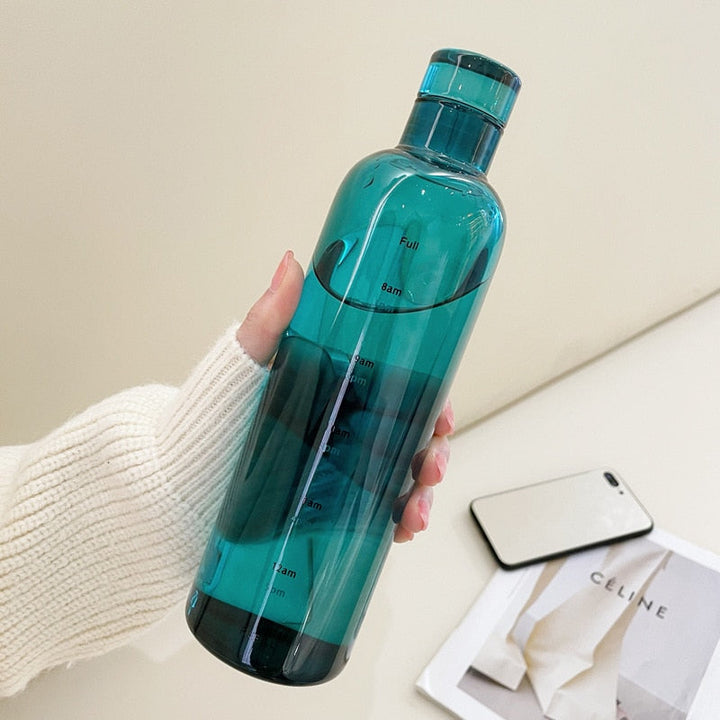 Kalsten | Time Scale Heat-Resistant Glass Water Bottle