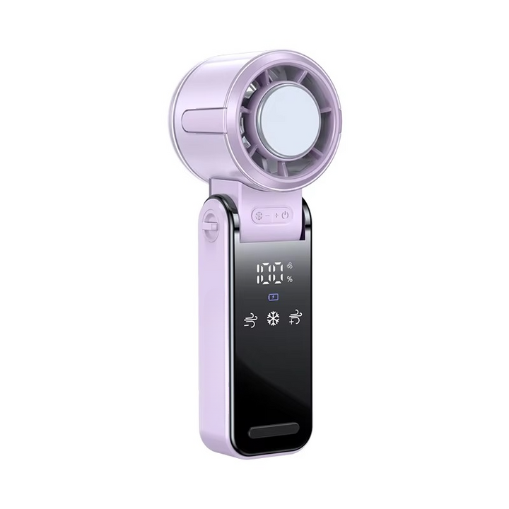 Foldable Turbine Handheld Fan with Integrated Ice Pack | Kalsten