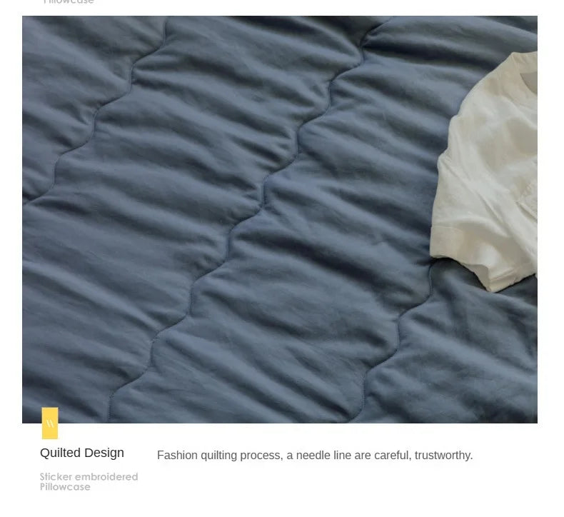 2024 Japanese Cotton-Polyester Summer Quilt – Lightweight, Washable, Skin-Friendly Solid Color Quilt | Kalsten