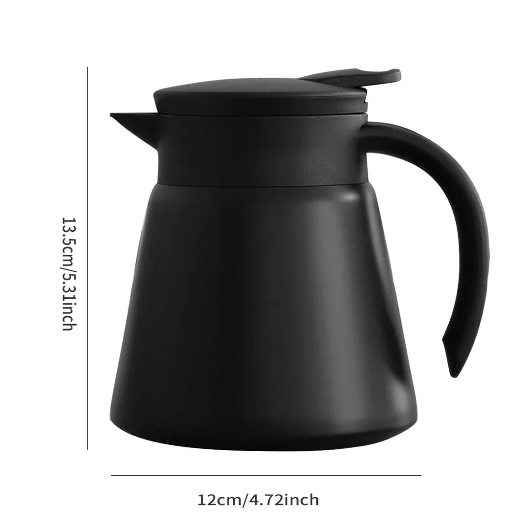 Kalsten | ThermoBrew Insulated Carafe | Stainless Steel 304 | Double-Walled & Vacuum Insulated | 6h Hot / 12h Cold | 0.5 L