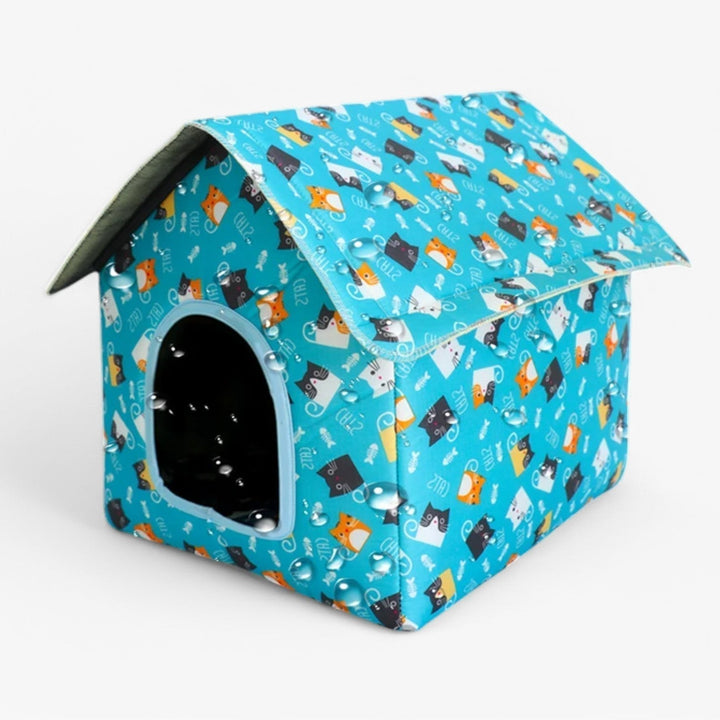 Weatherproof Animal House "CozyNest" for Cats and Small Dogs | Kalsten
