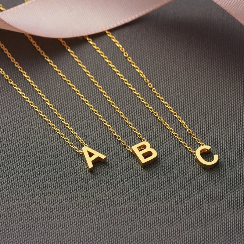 Skanto | Dainty Minimal Letter Initial Necklace