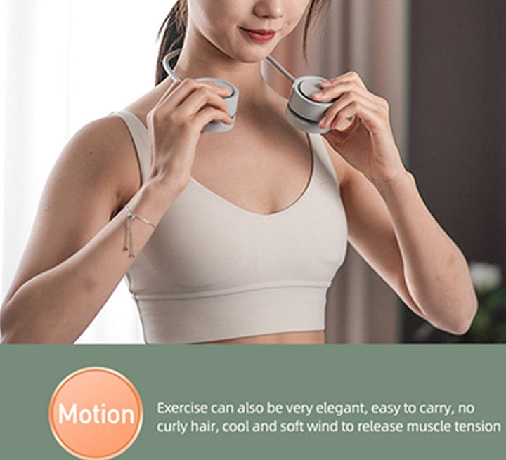 Retractable Aroma Therapy Bladeless Neck Fan | Kalsten