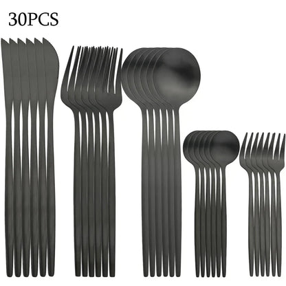 BowLift | RefinedTable | 30-piece cutlery set