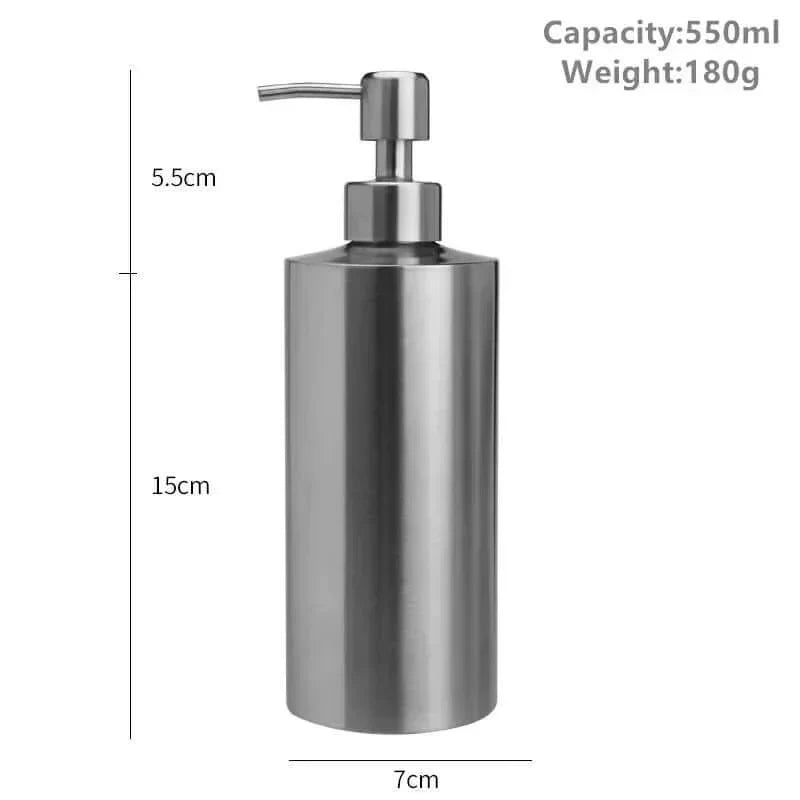 Kalsten | Elegant Stainless Steel Hand Pump Soap Dispenser 250ml/350ml/550ml