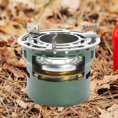 Skanto | Flamvino Alcohol Stove Outdoor Portable | Mini Camping Stove for Hiking & Trekking | Compact Spirit Stove for Outdoor Cooking & Survival