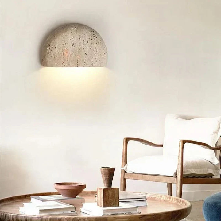 Kalsten | Stone Wall Lamp – Retro Wabi-Sabi LED Light