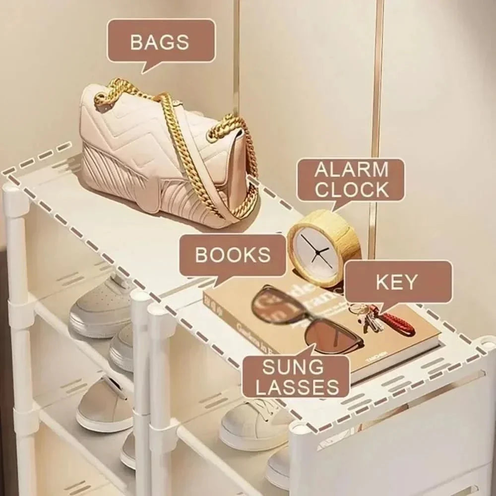 Kalsten | Saving Shoe Rack - Stackable shoe rack for corners and small spaces