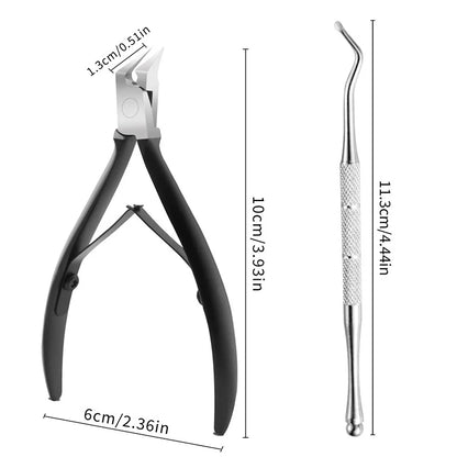Skanto | MediVera | Ingrown & Thick Toenail Clippers | Professional Stainless Steel Nail Cutter | Precision Pliers for Foot Care & Podiatry