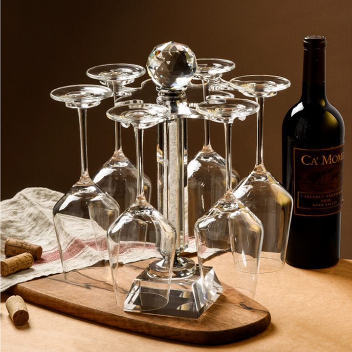 Kalsten | Rotatable Crystal Wine Glass Holder