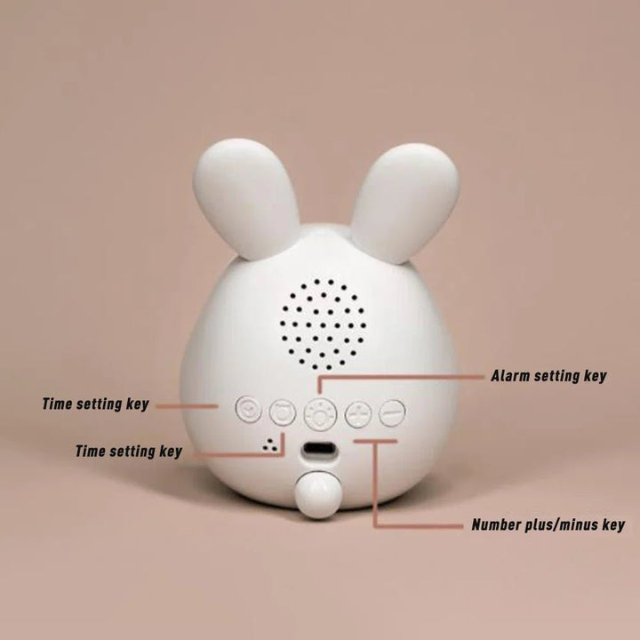 WakkerKonijn – Children's alarm clock with LED night light and playful bunny design | Kalsten
