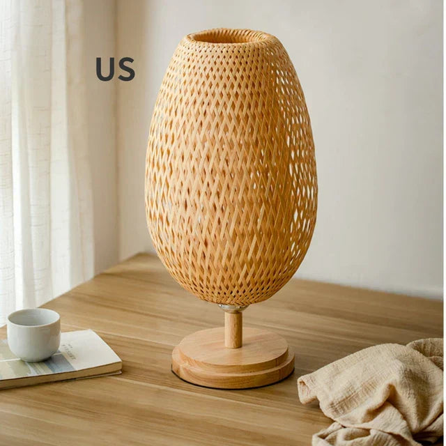 Rattan lamp - Stepless dimmable basket lamp for bedroom and living room decoration | Kalsten