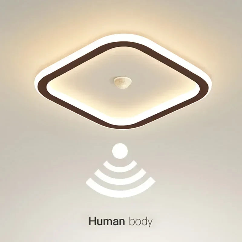 Modern LED Ceiling Lamp with Motion Sensor – Energy-Efficient Lighting for Living Room, Bedroom, Corridor, and Stairs (90-260V) | Kalsten