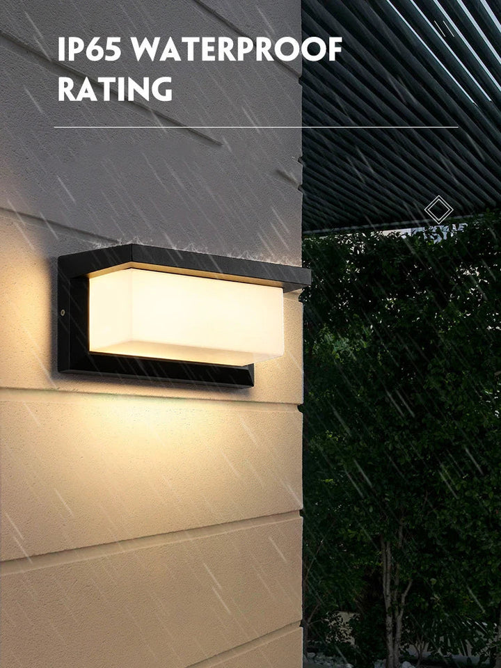 Modern LED Outdoor Wall Lamp with Motion Sensor - Waterproof Porch Light, Outdoor Lighting Fixture | Kalsten