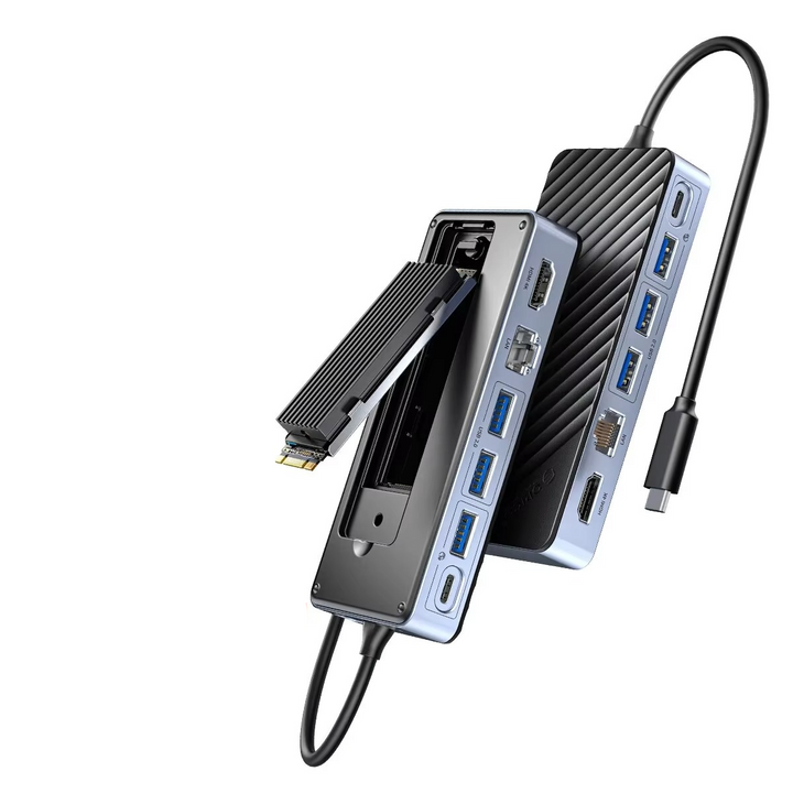 USB-C Laptop Docking Station with SSD Enclosure