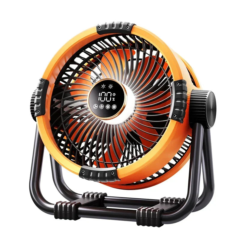 Kalsten | Camping Fan with 20000mAh Battery, LED Light & Remote Control – WindMate