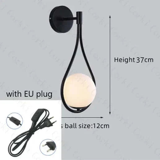 Drop Luxury Glass Balls Wall Lamp | Kalsten