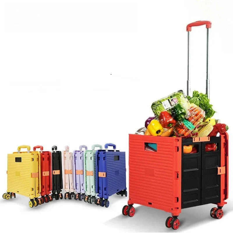 BowLift | Folding Shopping Trolley with Silent Wheels – EasyCart